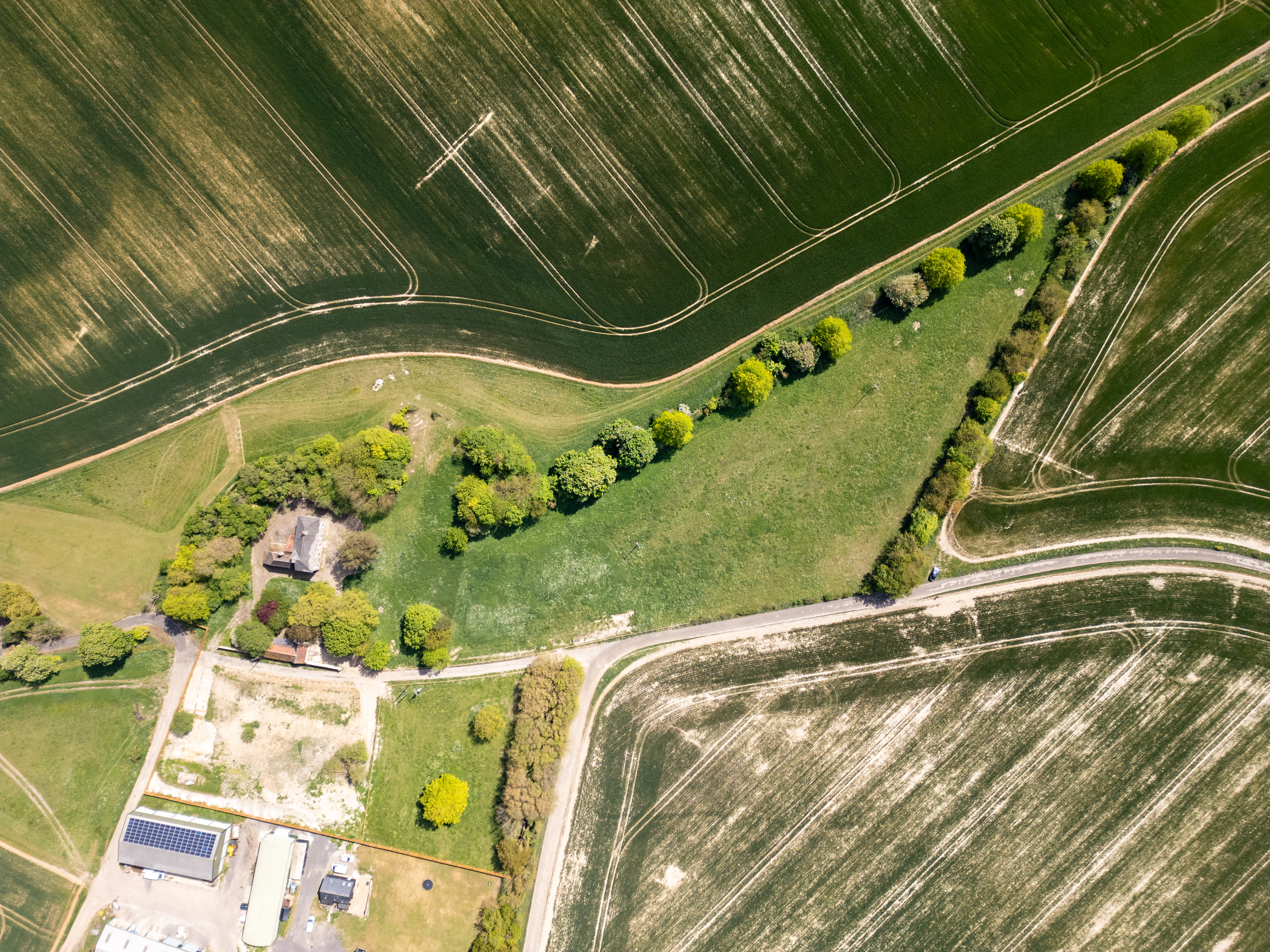 Aerial view of Field Farm House 7